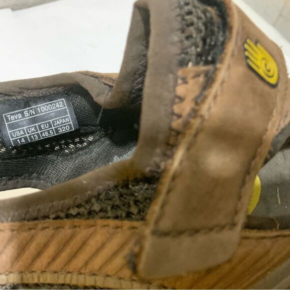 Teva Churnium Tarmac Brown Suede Outdoor Hiking Comfort Shocpad Shoes Size 14
